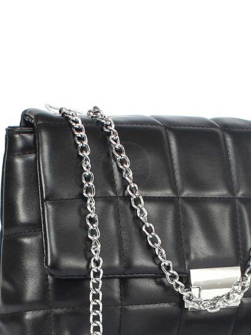 Сумка женская искусственная кожа RSR-1032, 1отдел, плечевой ремень (цепочка), черный SALE 258023 - Adelia фото 9