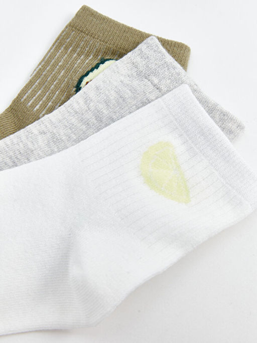 Bask?l? Kad?n Soket ?orap 3l? Paket - Waikiki фото 3