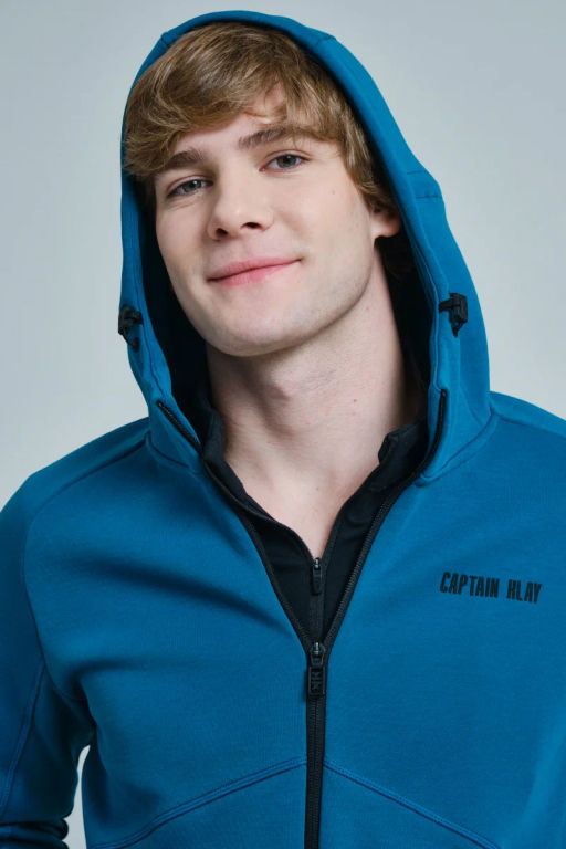 Толстовка на молнии с капюшоном Синий - Anta фото 13