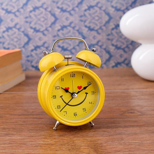 Часы - будильник настольные «Смайл», 12.5×8 см, d=6 см
