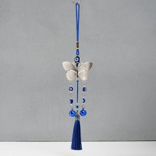 Подвеска от сглаза металл Бабочка с колокольчиками и кисточкой, 730 см - Simaland фото 3