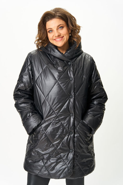 Пальто Anastasia Mak 1055-1 черный фото 8