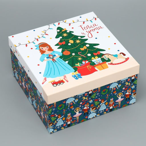 Набор новогодних подарочных коробок 10 в 1 «Щелкунчик», 10×10×6 – 28×28×15 см