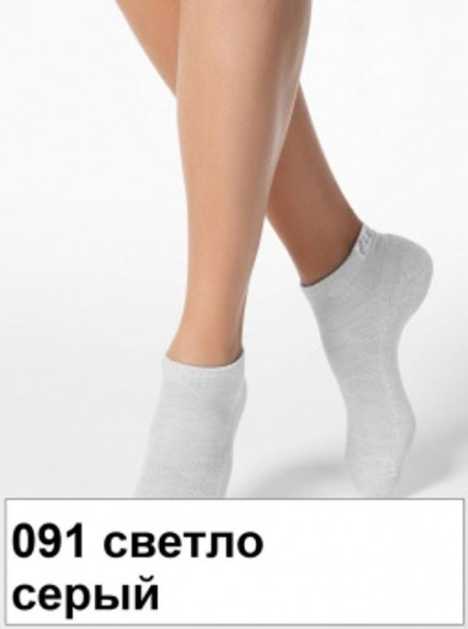 Носки жен. ACTIVE 16С-92СП (корот.махр.стоп)(48/6) - 091 светло-серый - Conte elegant фото 2