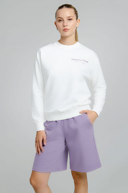 Арт. 5343 Костюм женский с шортами 42-50 (5 шт) Цвет:верх- белый, низ- олива - Калинка фото 14