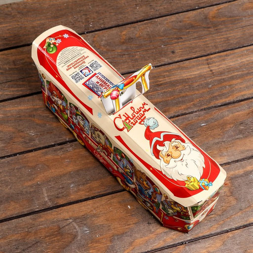 Цена за 5 шт. Подарочная коробка Трамвай красный , 33 х 9 х 11 см - Simaland фото 5