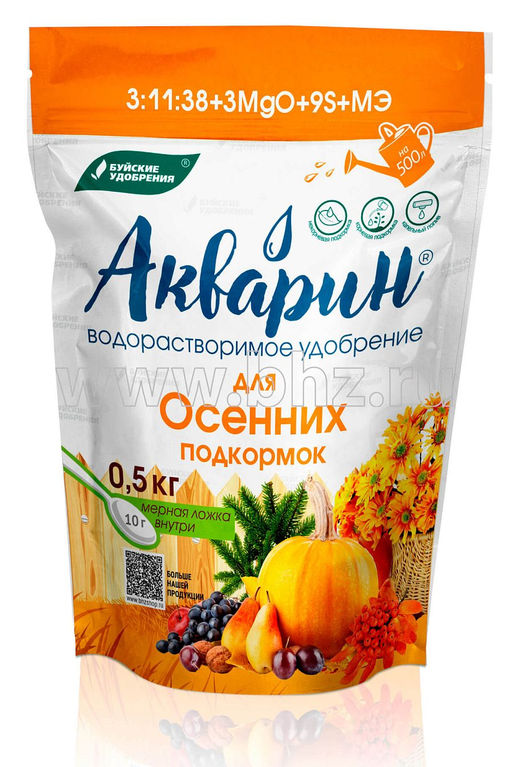 Акварин для осенних подкормок дой-пак 0,5 кг (12 шт)
