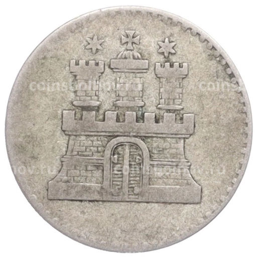 1 шиллинг 1855 года Гамбург