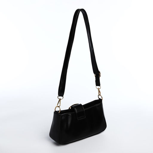 Сумка-багет на молнии, цвет черный - Simaland фото 2