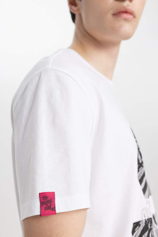 Футболка стандартного кроя с круглым вырезом и короткими рукавами с принтом - Defacto фото 6