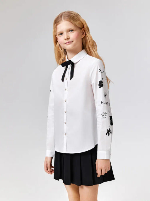 ACOOLA / Блузка детская для девочек Tartlet2 белоснежный  фото 2