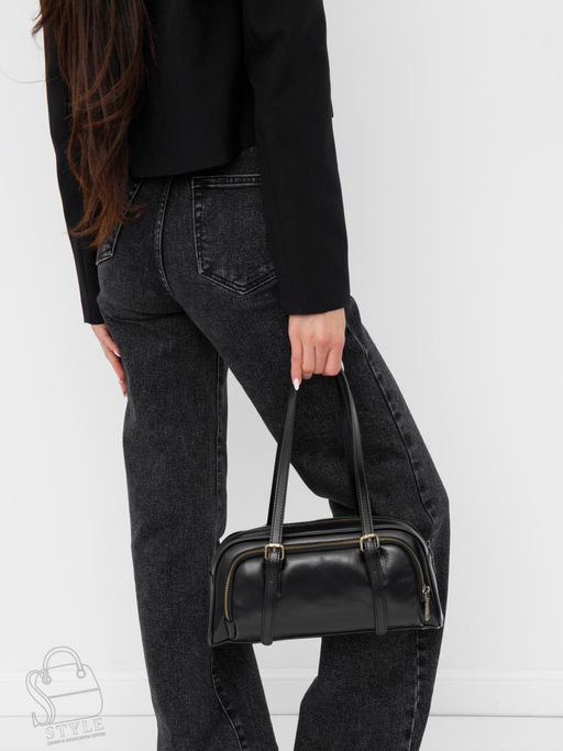 Сумка женская кожаная 3009VG black  Vitelli Grassi