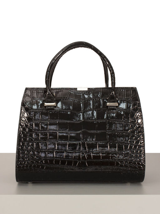 LACCOMA сумка НИ0618-черный натуральная кожа хлопок