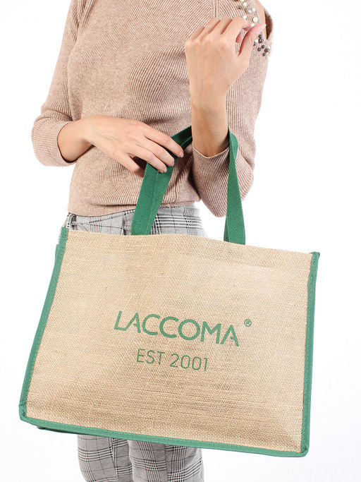 LACCOMA сумка 555555-зеленый текстиль  фото 3