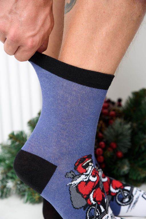 Носки мужские Санта байкер - Berchelli фото 4