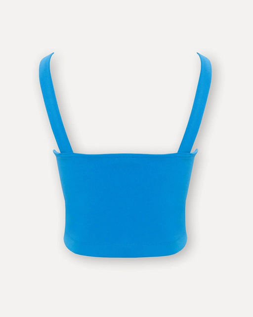 Блузка-топ облегающего покроя из эластичной ткани - Incity фото 5