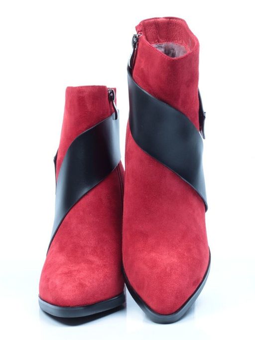 04-A331W-766VB RED Ботинки зимние женские (натуральная замша, натуральный мех) - Фабричный китай фото 13