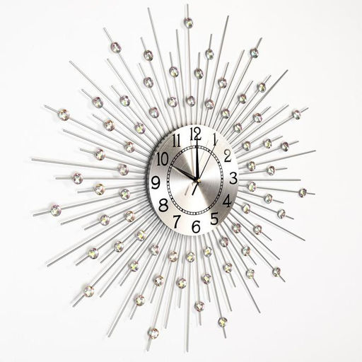 Часы настенные интерьерные «Рудна», серия: Ажур, бесшумные, плавный ход, d=69 см, циферблат d=22 см, от батарейки 1хАА