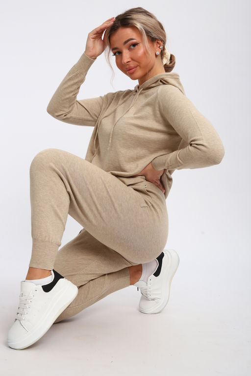 Костюм вязаный теплый с брюками и кофтой #6