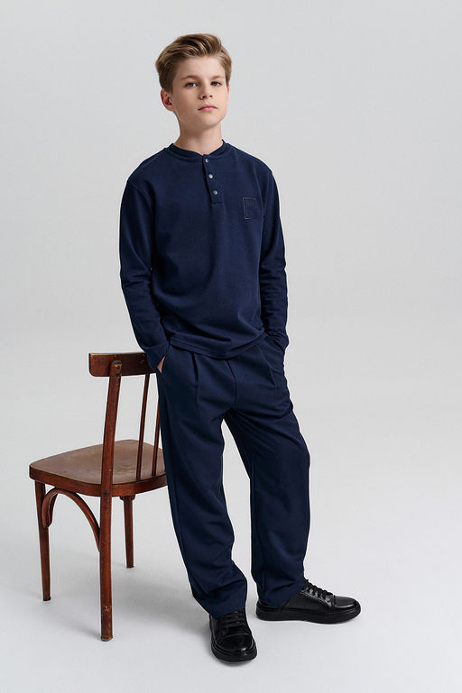 PELICAN, брюки для мальчиков, Темно-синий  фото 4