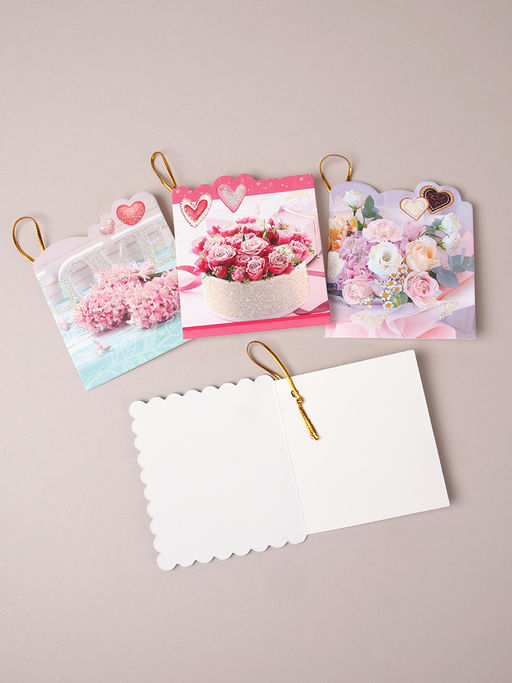 Открытка набор 160 штук Цветы / DE-705 /уп 25/