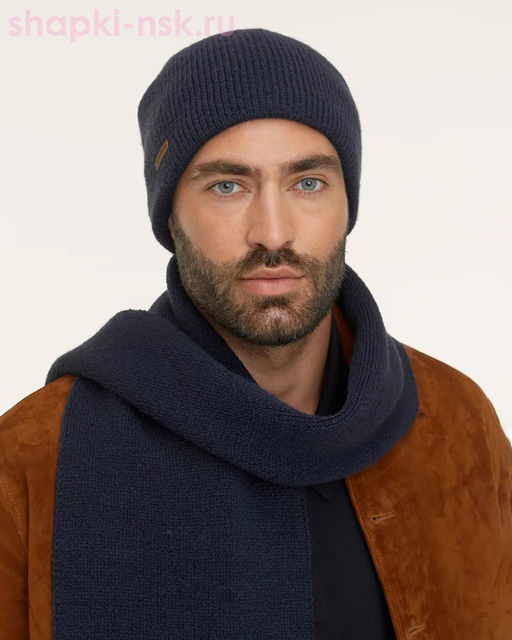 LS 136 PE 136 Комплект мужской флис (колпак+шарф) (57-59)