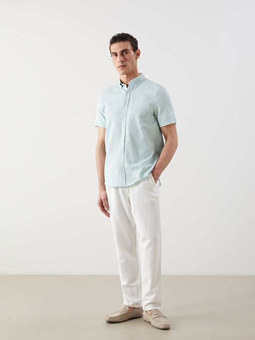 Regular Fit K?sa Kollu Arm?rl? Erkek G?mlek