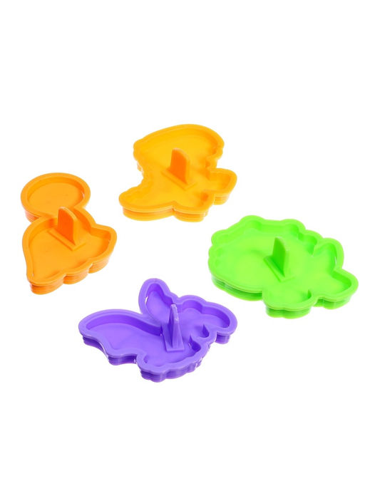 Набор для игры с мягким пластилином Диномир, 6 баночек с массой для лепки, 5 форм - Эврики фото 10