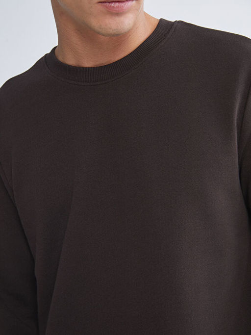 Bisiklet Yaka Erkek Sweatshirt