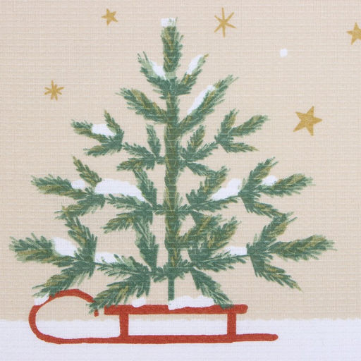 Полотенце Доляна Зимние праздники 28х46 см, 100% хл, вафля 160 г/м2  фото 3