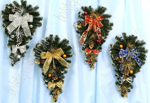 Лента декоративная 6,3 см*30 ярд (с проволокой по краям) 63-043 - No name фото 2