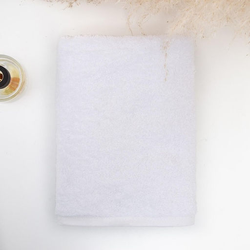 Полотенце махровое 50х90 см, белый, 440 г/м2, хлопок 100% - Simaland фото 2