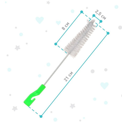 Цена за 2 шт. Ёршик для мытья детских бутылочек и сосок, цвета МИКС