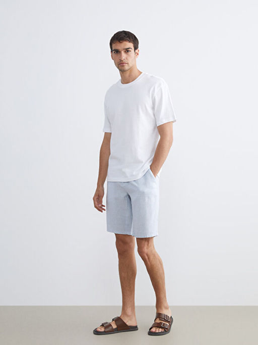 Bisiklet Yaka Penye Erkek Ti??rt