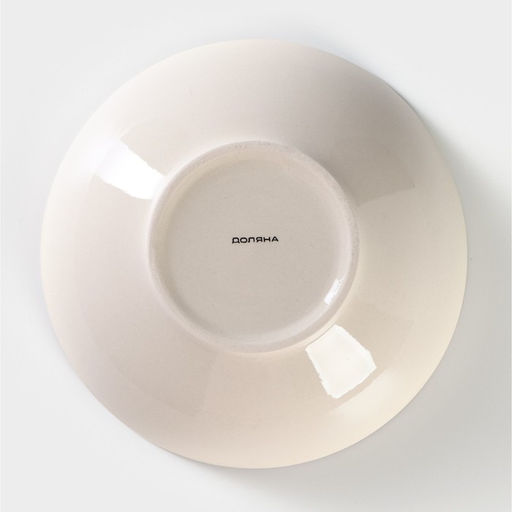 Тарелка глубокая Доляна «Морской мир», 540 мл, d=18 см, керамика, жёлтая