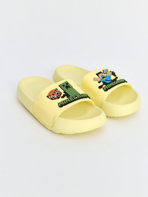 Minecraft Bask?l? Erkek ?ocuk Terlik