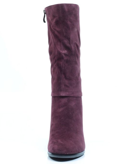 02-YF189-203M PURPLE Полусапоги зимние женские (натуральная замша, натуральный мех (еврозима)) - Фабричный китай фото 10
