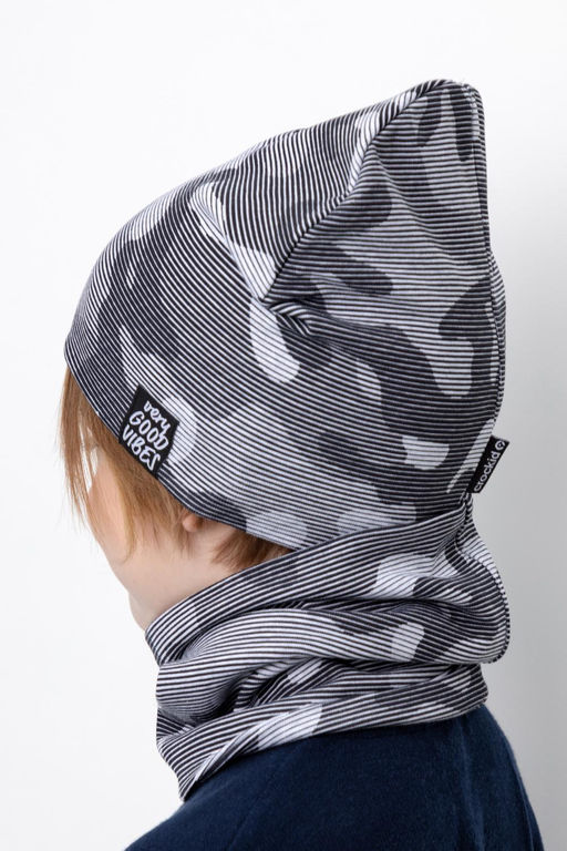 Crockid _ К 8125/св.серый меланж,милитари в полоску комплект дет