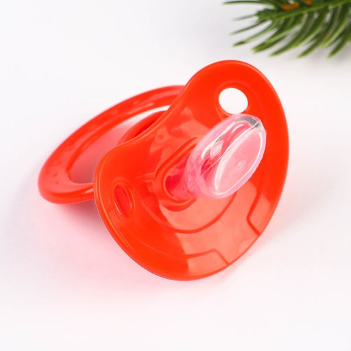 Соска - пустышка ортодонтическая, Новогодняя подарочная упаковка Карамелька силикон, +6мес. - Крошка я фото 2