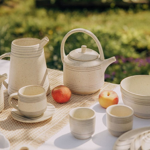 Заварочный чайник SL Home «Райяс», 1 л, 18×13×20.5 см, керамика, бежевый