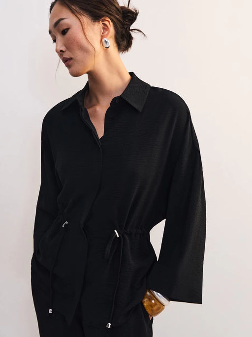 Блуза свободного кроя с кулиской / Zarina  фото 8