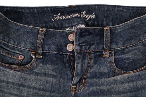 Джинсовые шорты с подворотом от дизайнеров American Eagle. Любимый фасон ЭМИЛИИ КЛАРК! №304