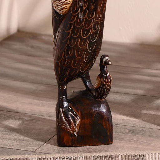 Сувенир «Утка с утёнком», 52×9×17 см, дерево