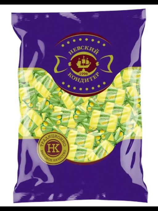 Цитрон (D168) конф глазир с помад корпусом вес 1000 г (Невский кондитер)