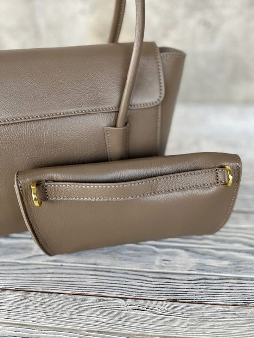 Женская кожаная сумка с клатчем 509286 Хаки