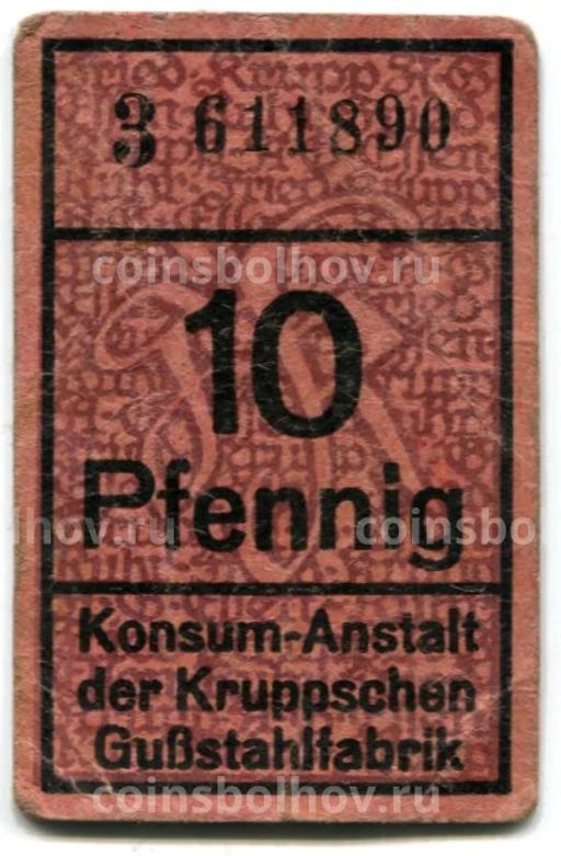 10 пфеннигов Германия Нотгельд Эссен