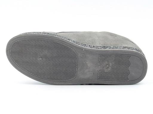 03-YG497-1 WHITE/GREY Кроссовки женские (натуральная кожа) - Фабричный китай фото 15