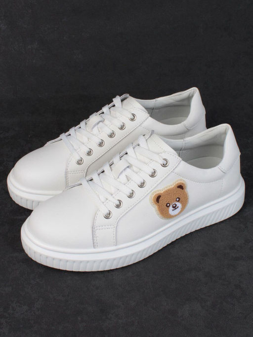 05-SD12-1D WHITE Кроссовки женские (натуральная кожа) - Фабричный китай фото 4