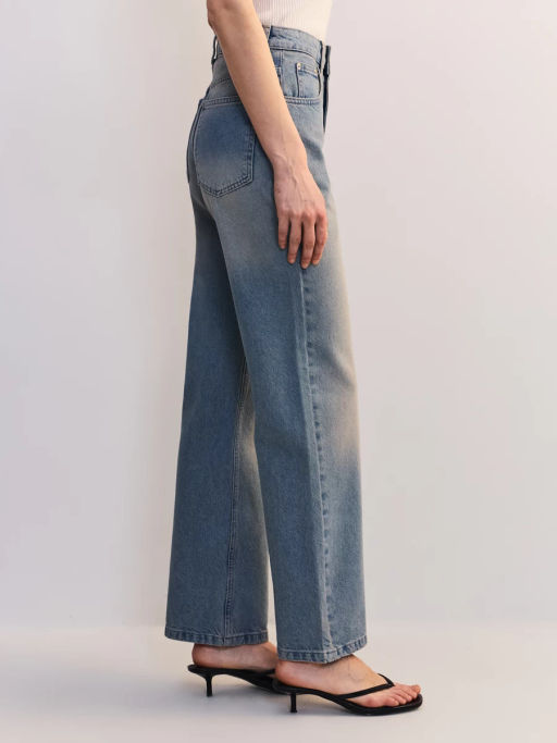 Джинсы прямого фита с высокой посадкой регулярной длины ZR2604092315-102 / Zarina