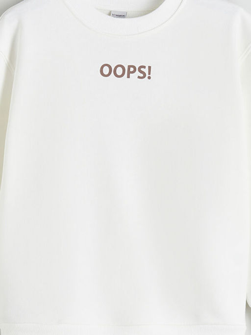 Bisiklet Yaka K?z ?ocuk Sweatshirt